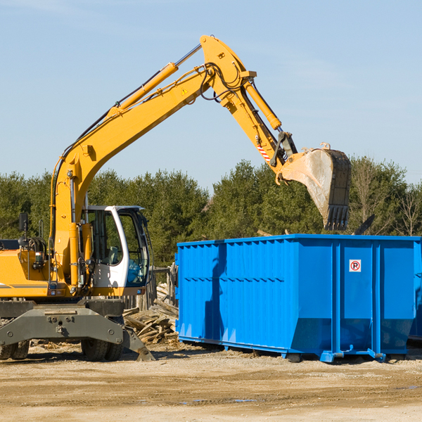 what size residential dumpster rentals are available in Oneonta Alabama